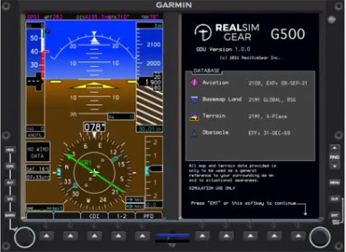 RealSimGear G500 Avionics Suite Software