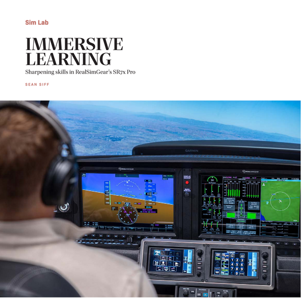 RealSimGear SR7x Pro Featured in Flying Magazine's November Issue