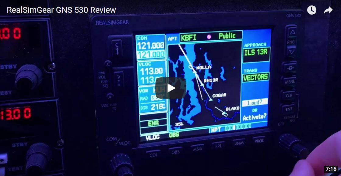 RealSimGear GNS530 full video review