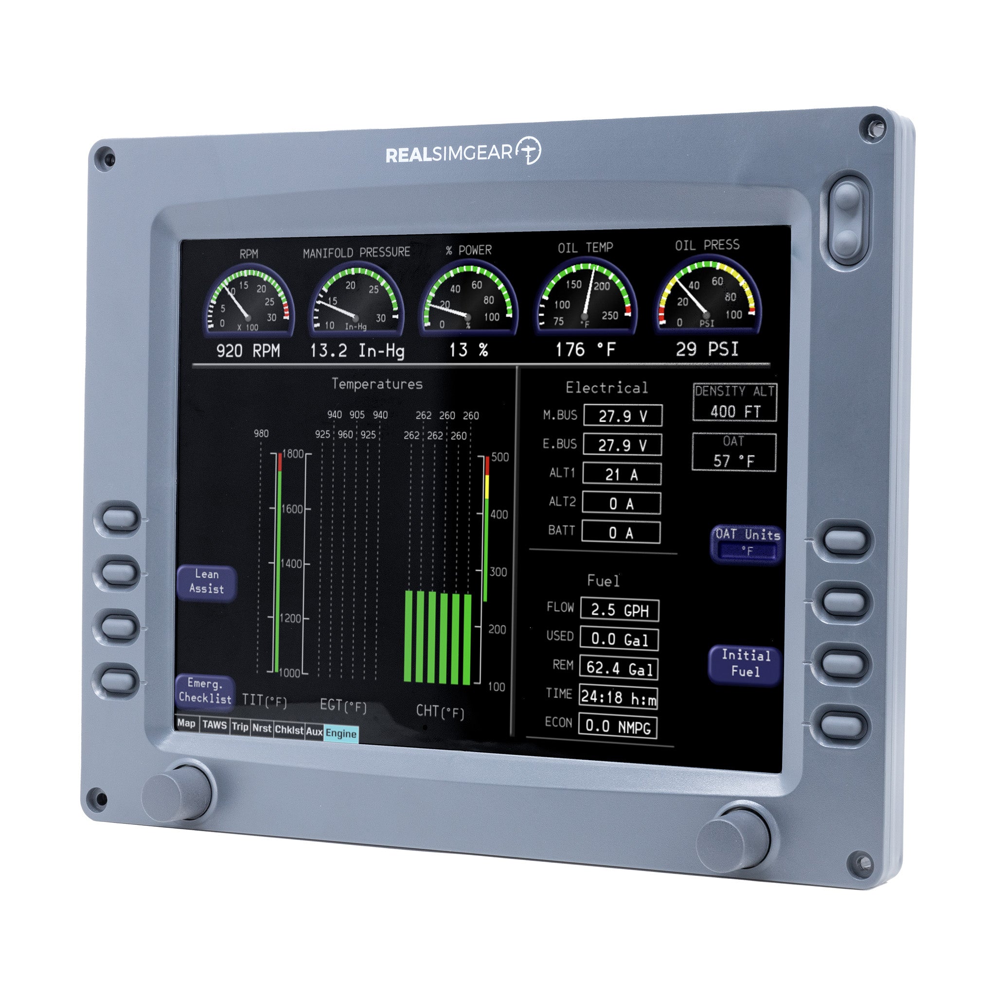 RealSimGear Avidyne Entegra PFD/MFD Module