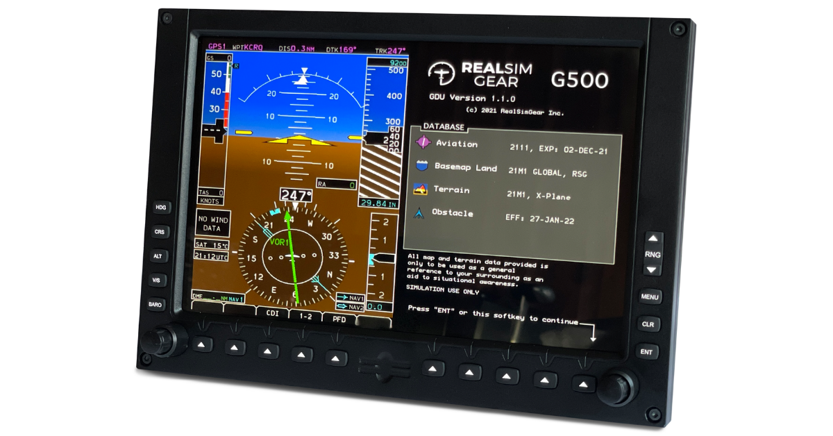 RealSimGear G500 Avionics Panel
