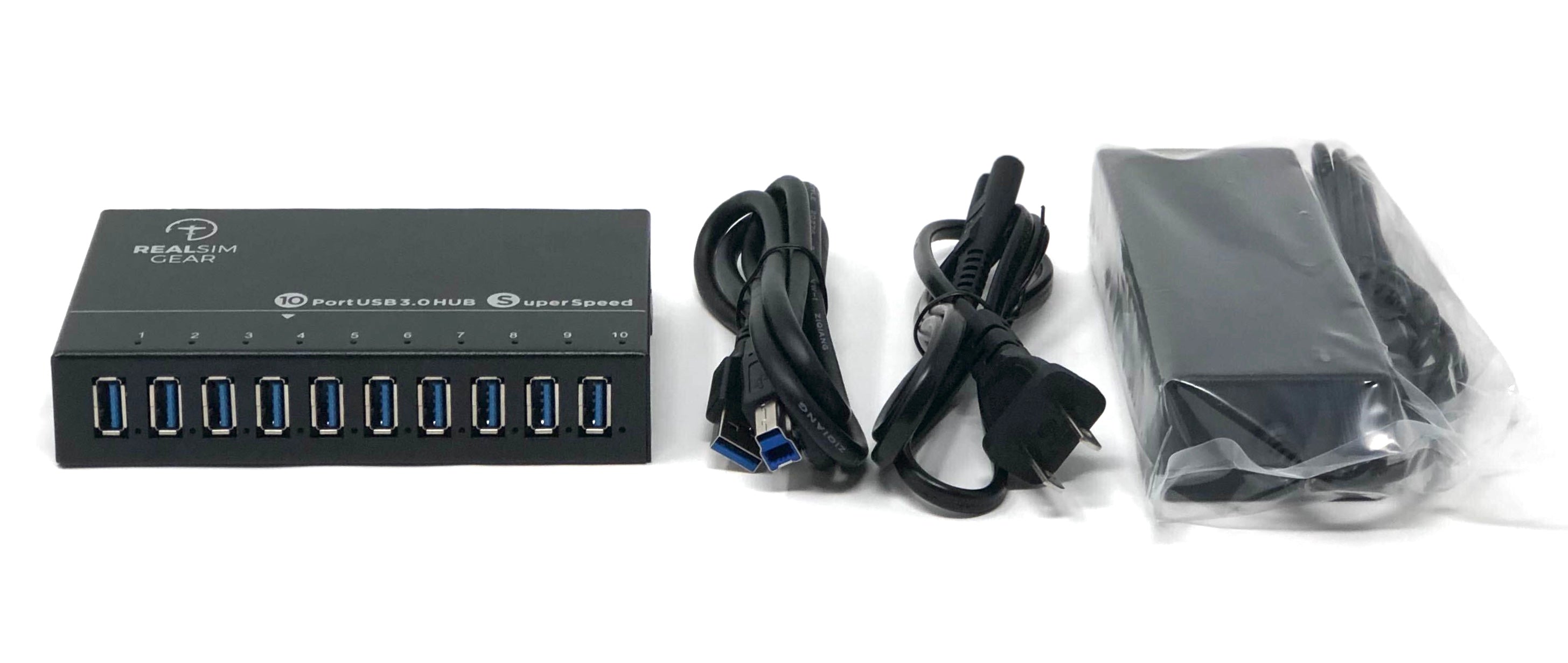RealSimGear 10 Port USB3 Hub
